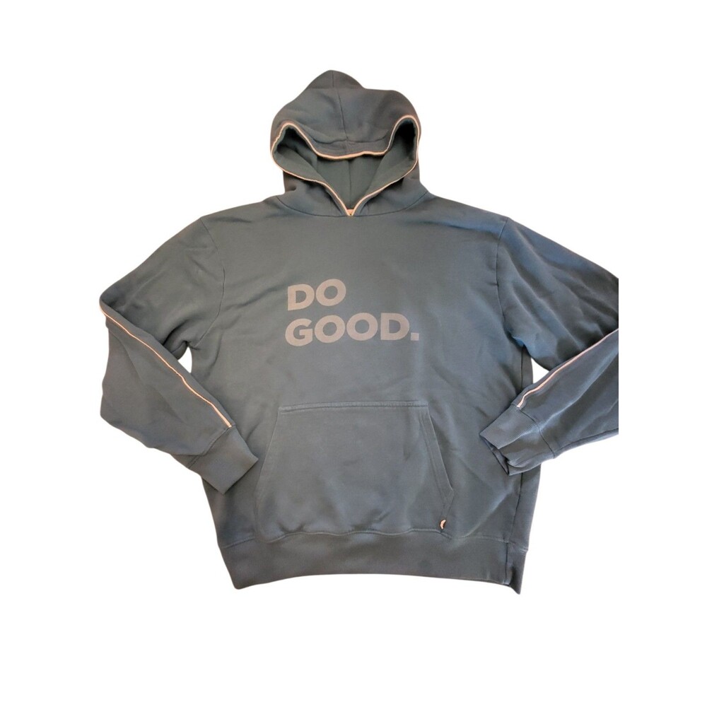 Cotopaxi Womens's Blue Fleece Pullover Hoodie M Graphic Logo